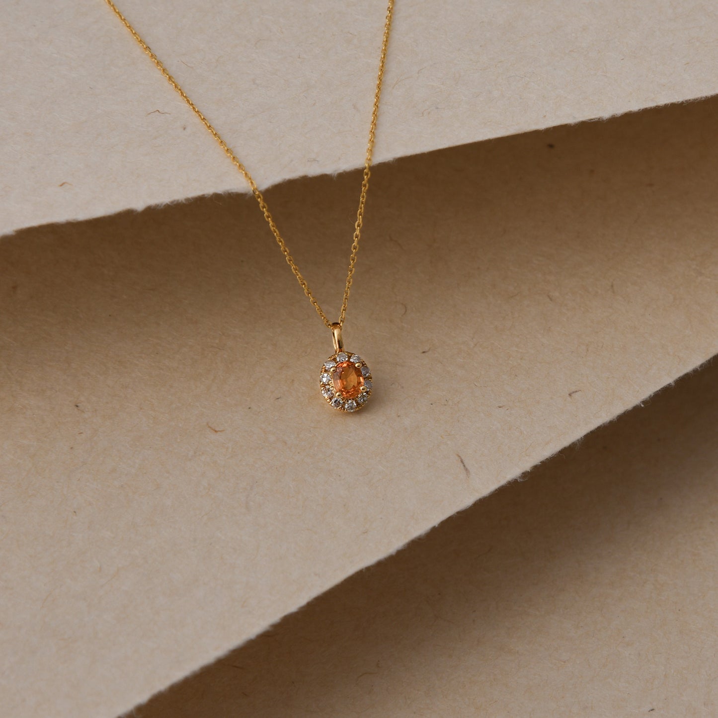 Yellow Sapphire Diamond Necklace