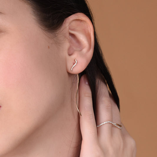 Flow Diamond Earrings (E10602)