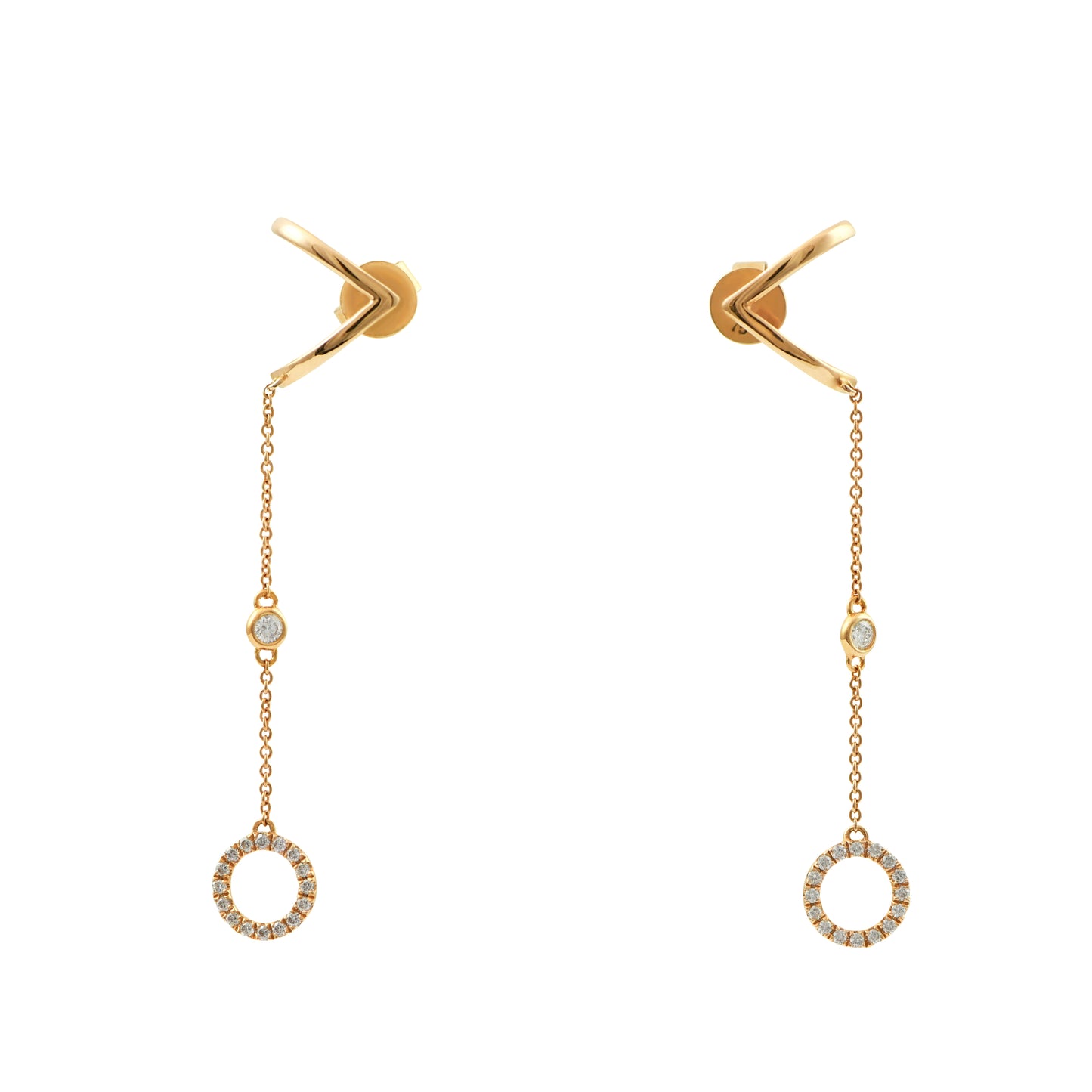 Iridescent Diamonds Earring (E12702)