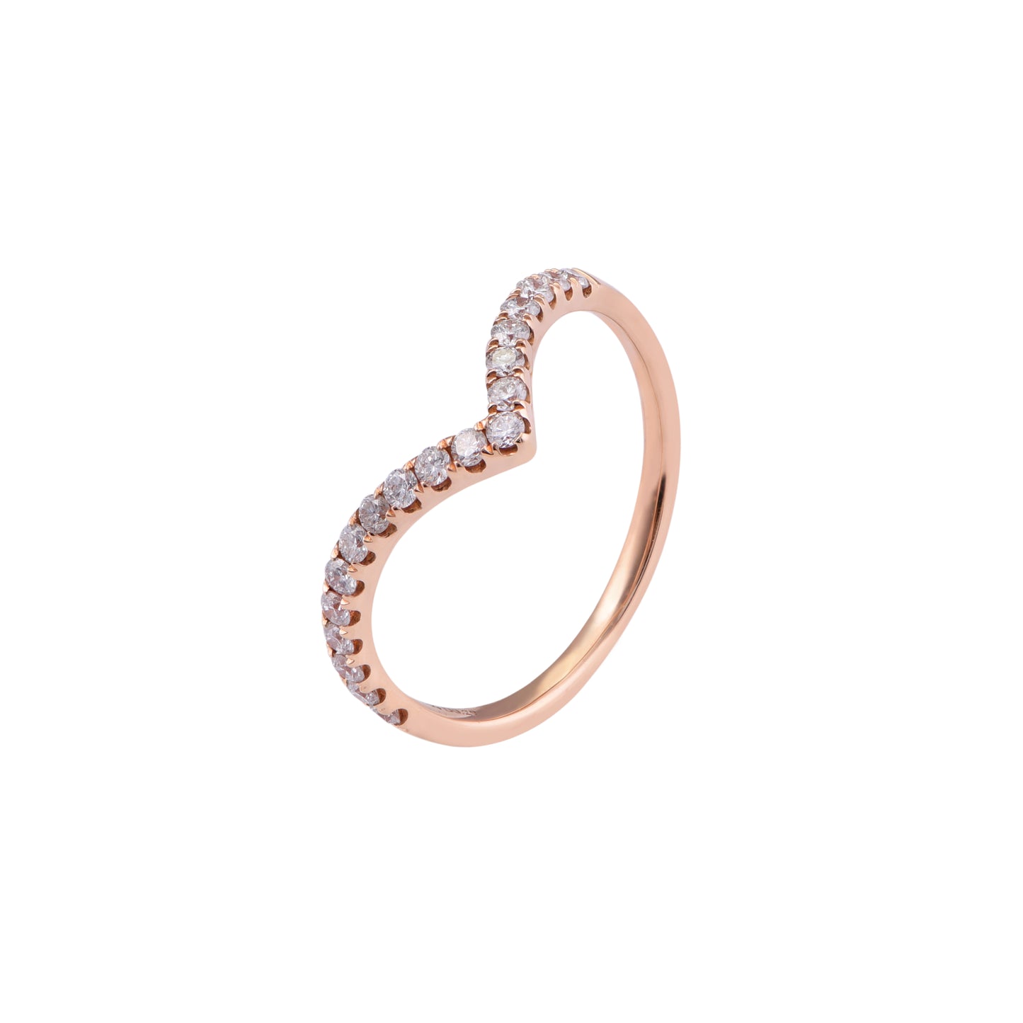V Shape Diamonds Ring (R10502)