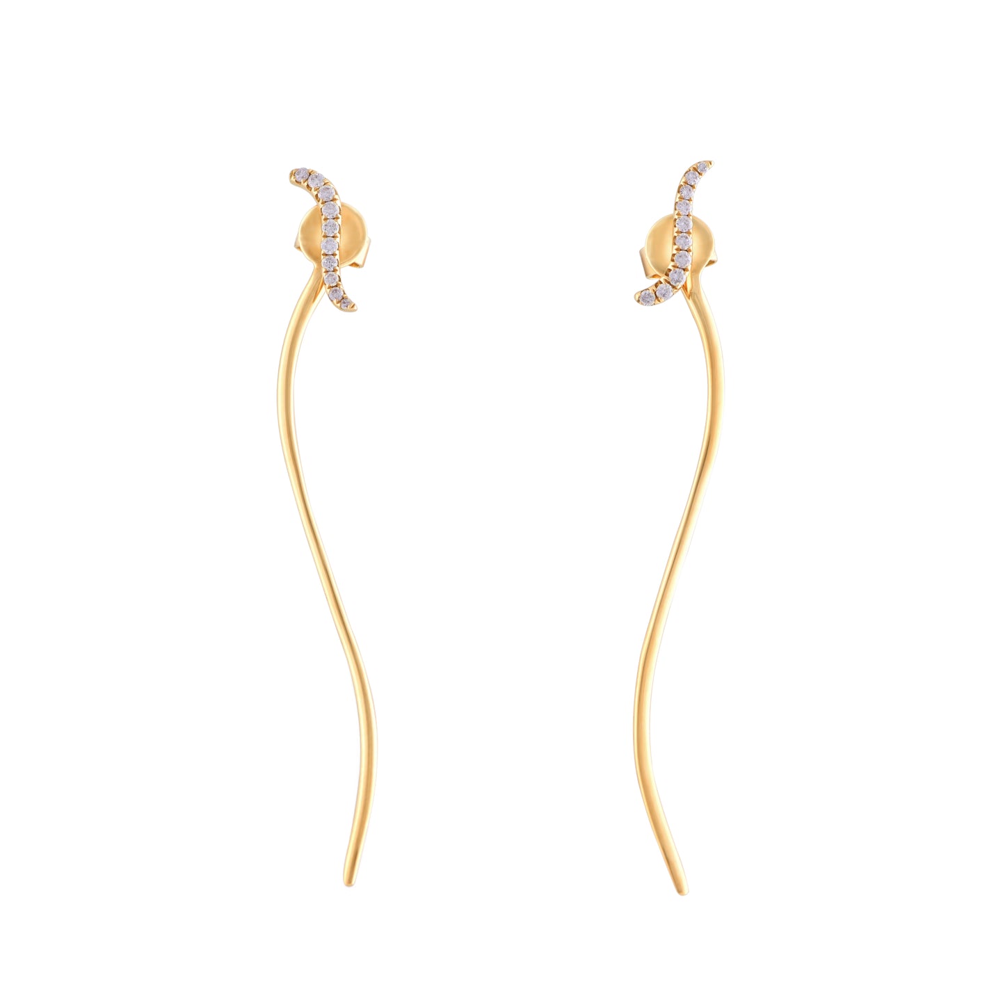 Flow Diamond Earrings (E10602)