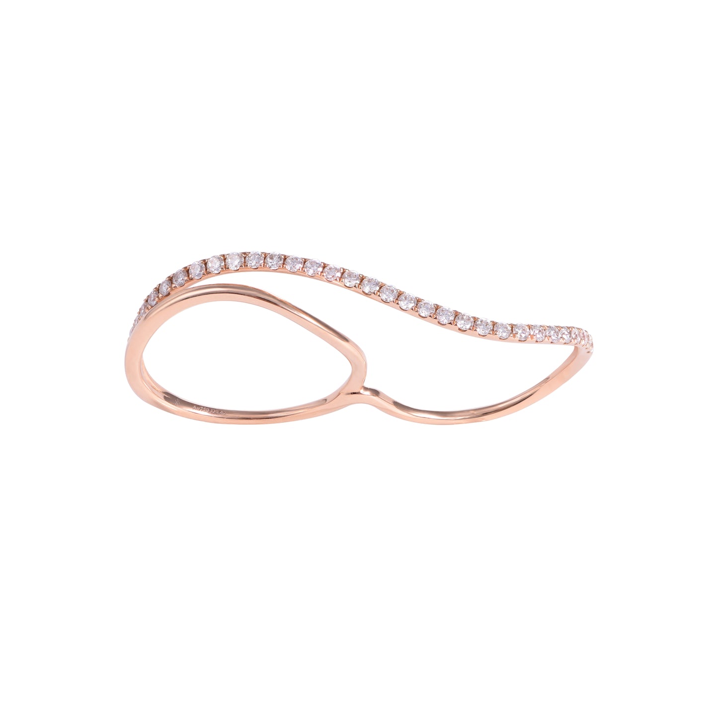 Flow Diamond Double Rings (R11402)