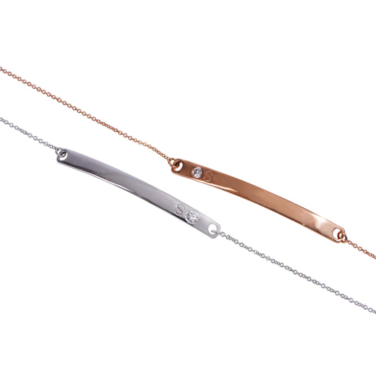 Alphabets Bracelet Diamond (B14002)