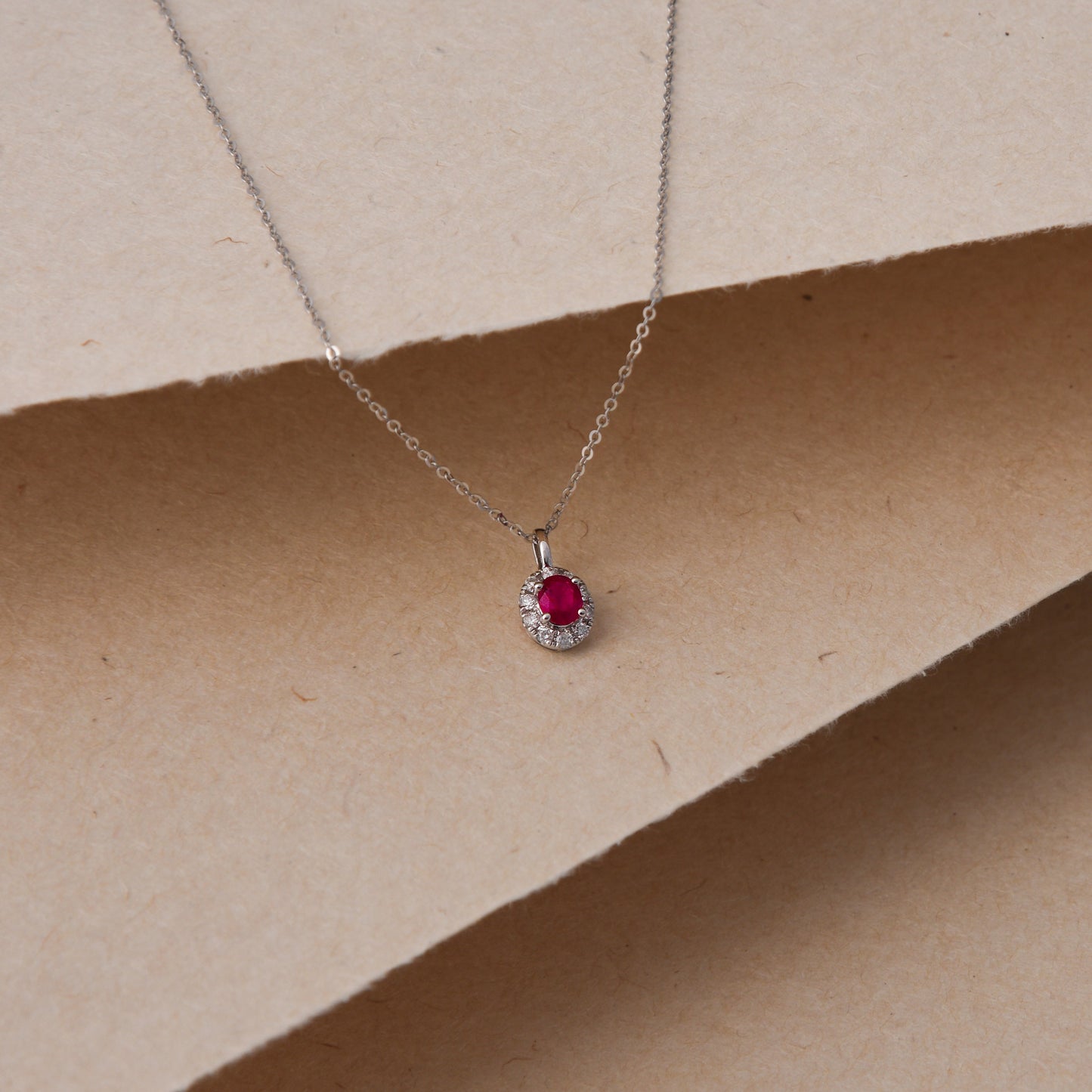 Ruby Diamond Necklace