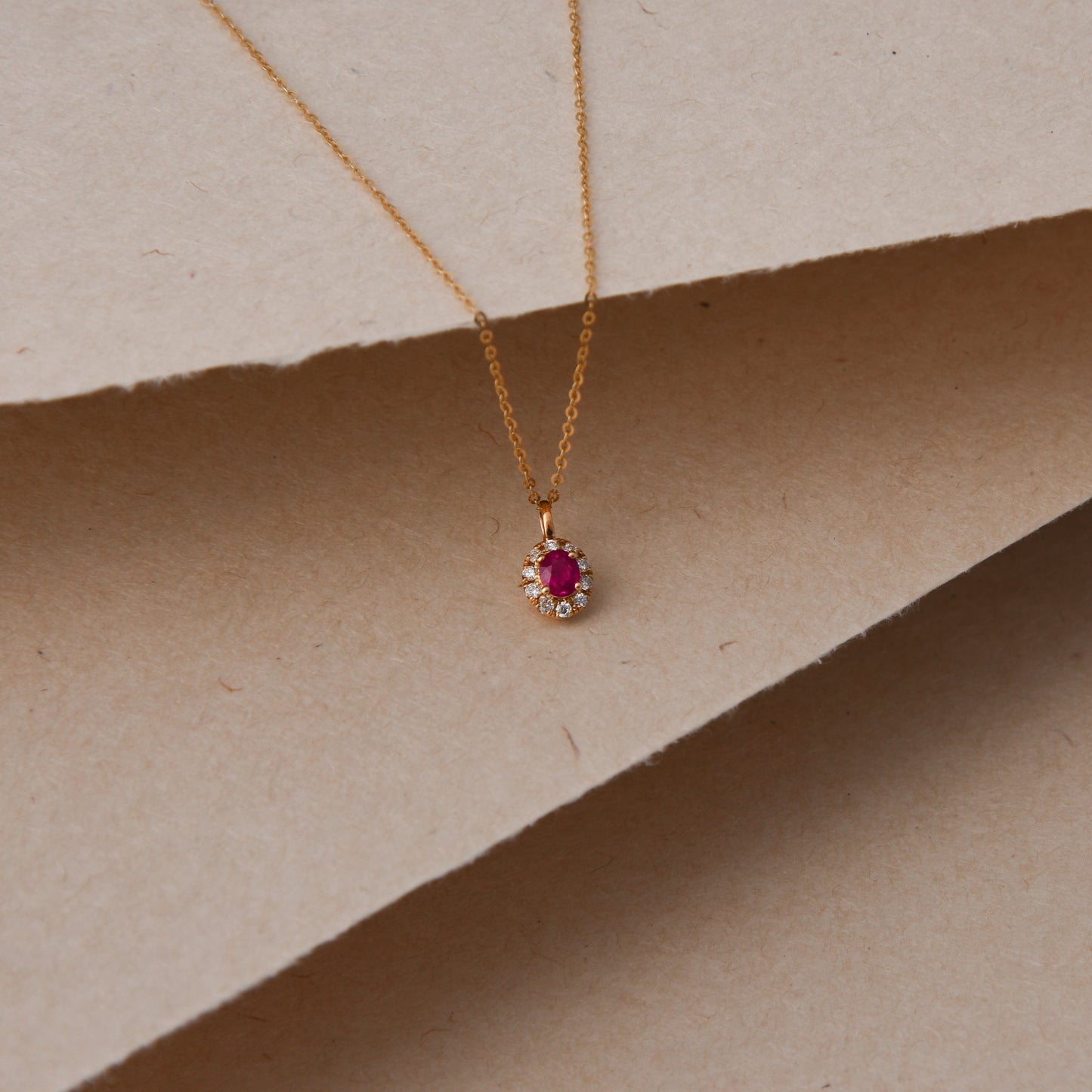 Ruby Diamond Necklace