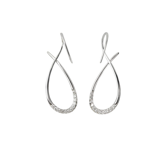 Aquiver Diamonds Earring (E13302)